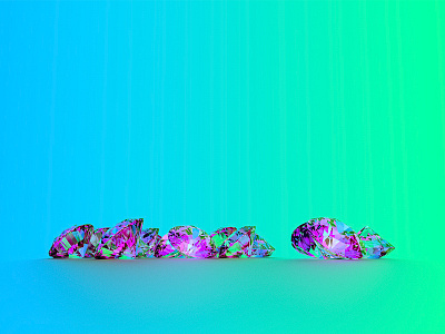 3D Diamond Render 3d art 3d render c4d cinema4d diamonds dimaond render iridescent lights