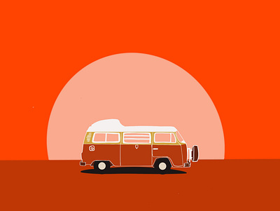 VanLife illustration procreate van vanlife