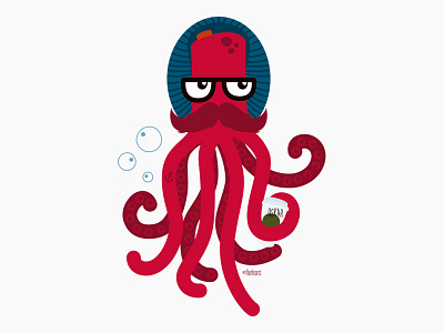 Oscar the Hipster Octopus