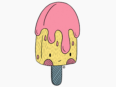 Ice cream characterdesign ice cream illustration popsicle procreate summer