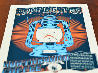 Lamplighter Silkscreened Poster illustration poster screen print silkscreen
