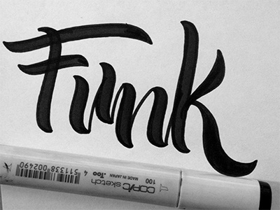 Funk brush funk hand handlettering lettering type typography