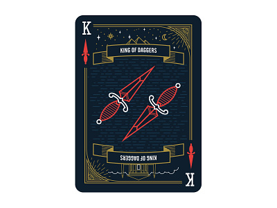 Secret Society Playing Cards dagger esoteric illustration occult playing card secret society wip