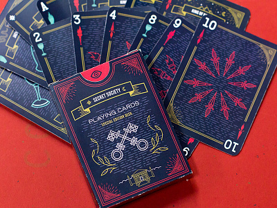 Secret Society Playing Cards esoteric gold hand illuminati illustration occult playing cards secret society snake texture