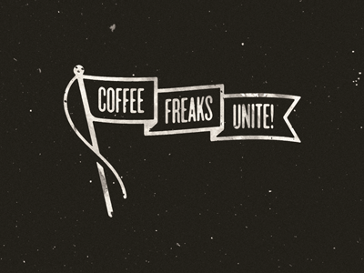 Freak Flag coffee flag freaks icon type typography