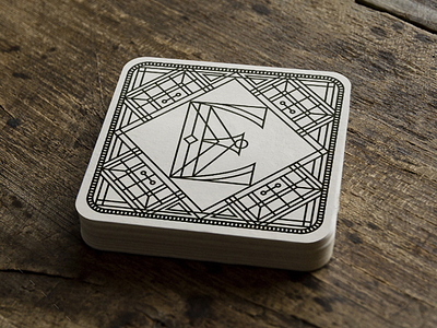 Empress Tavern Coaster coaster illustration line