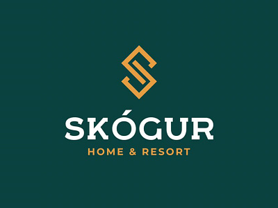 S — Skogur branding design logo minimal symbol wordmark