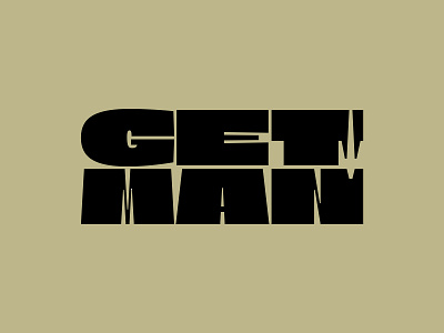 Military Logo for GET'MAN branding design identity logo military minimal symbol typography ukraine wordmark