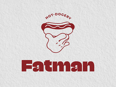 Fatman logo | Hot Dogs branding design fastfood fatman hot dog illustration logo minimal odesa symbol typography ukraine vector wordmark