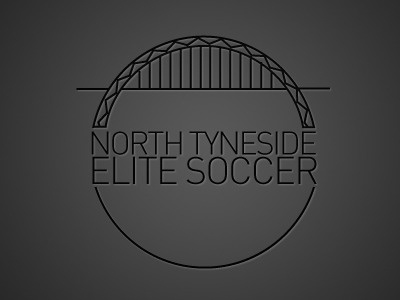 North Tyneside Elite Soccer football grey logo newcastle soccer tyne bridge tynebridge tyneside