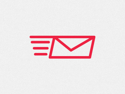 Logo 1 envelope line logo linework logo logo red wip