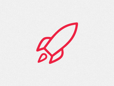 Logo 2 courier linework logo red rocket wip