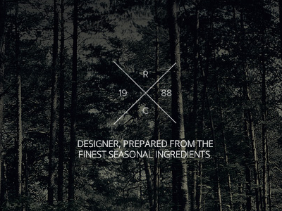 Identity Development bw copy forest image logo moniker personal stamp trees white