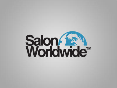 Salon Worldwide Logo New Direction beauty globe helvetica salon vector world