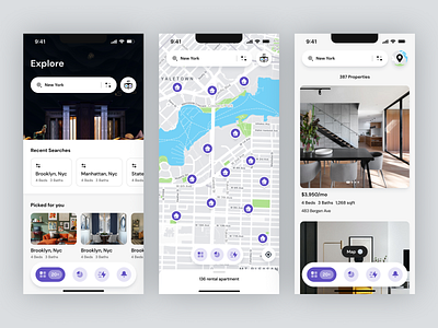 Real Estate App Ui Design - Inpin App