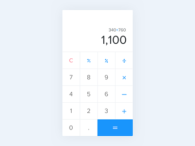 Calculator | Day 004 DailyUI app bill calculator dailyui design challenge inspiration math mobile ui uidesign ux uxdesign