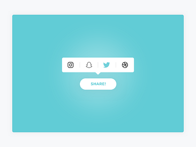Social Share | Day 010 DailyUI button challenge dailyui instagram popup share social social share tooltip ui ui design ux
