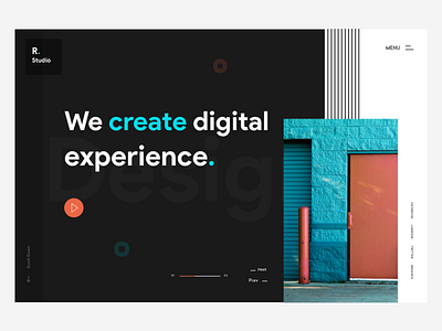 Digital agency Header Concept