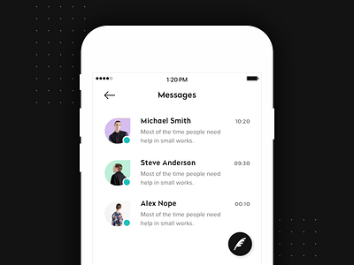 Messages | Dailyui - Day 13