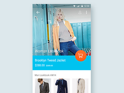 Shopping App Material Design android app lookbook material design shopping