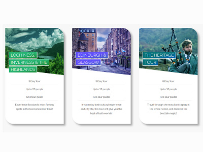 Scoti Tours - Colored Cards