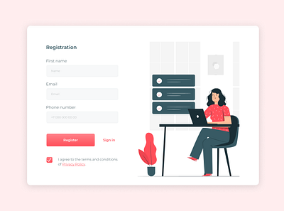 Registration form account design popup registration registration form sing up ui ux ux ui web