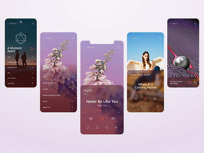 Design concept of Music Player design ios mobile mobile app mobile design music app music player ui ux ux ui