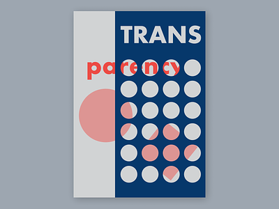 Transparency, poster design