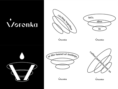 Voronka, brand identity adobe illustrator brand brand design brand identity branding branding design graphic design graphicdesign