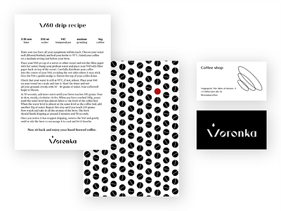 Voronka brand identity, print formats