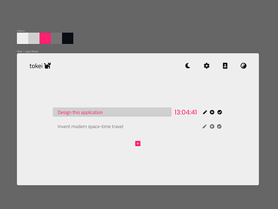 Time Tracker Mockup - Light Mode app design minimal ui ux web