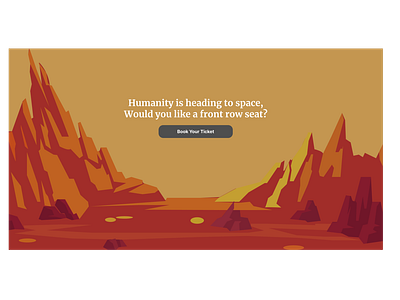 Martian Travel Landing Page