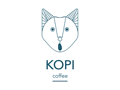 Kopi Coffee Logo branding design illustration logo