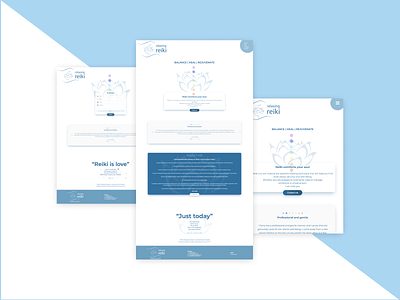 Relaxing Reiki website ui webdesign webdevelopment