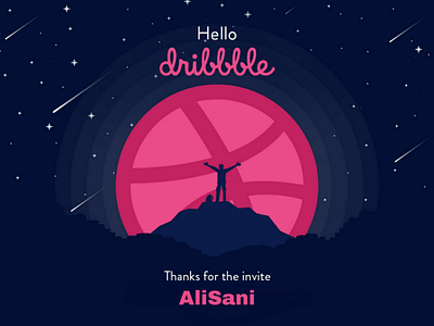 Hello Dribbble hellodribbble shot firstshot