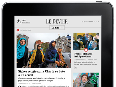 Le Devoir app pitch