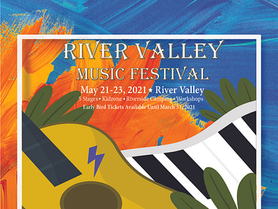 Music Festival Poster (assignment) branding design illustration illustrator typography vector