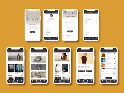 All-in-one Fashion Store accessories app application design ecommerce egypt fashion kids men ui women