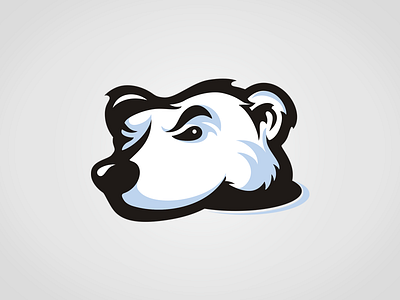 BiPolar Entertainment branding character dribbble flat logo polar bear vector