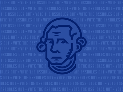 Vote the Assholes Out 2020 election george george washington illustration thicklines