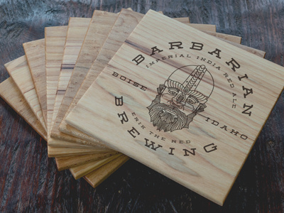 Barbarian Brewing Beer Coasters