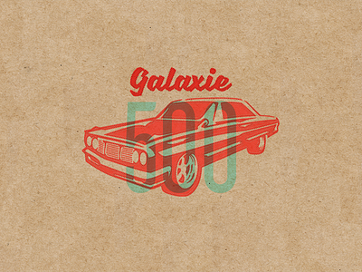 64' Ford Galaxie 500 cars ford galaxie illustration illustrator muscle cars texture vintage