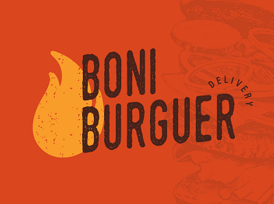 Boni Burguer branding graphic design logo