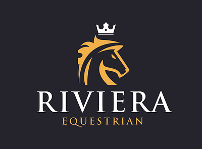 Riviera Equestrian Logo fiverr flatdesign logo logo design logo designer minimal simple