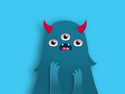 Scary Monster 😈 - vector training with tablet