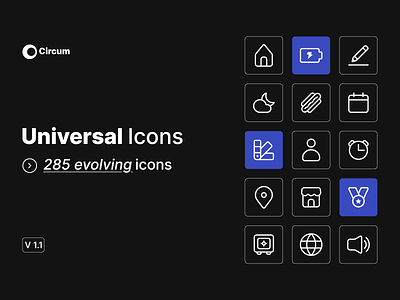 Free I Circum V1.1 - Universal Icons app icons branding free icons freebie graphic design icon pack iconography icons icons set klarr agency material design icons minimalism open source product design ui user interface