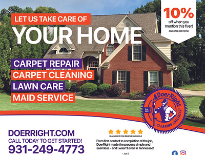 Direct Mail carpet cleaning carpet repair direct mail lawn lawn care maid service yard