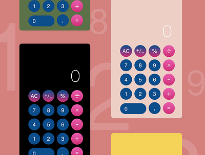 Daily UI 004 | Calculator 004 calculator calculator ui colors daily 100 challenge daily ui dailyui design ui
