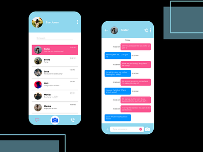 Daily UI 013 | Chat 013 daily 100 challenge design