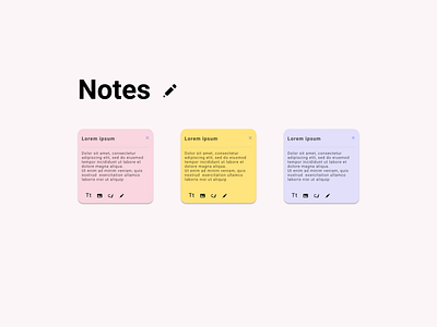 Daily UI 065 | Notes Widget